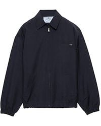 Prada - Mohair-Wool Blouson Jacket - Lyst