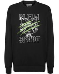Philipp Plein - Tiger Line Logo-Print Sweatshirt - Lyst