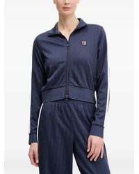 Fila - Striped Zip-Up Sweatshirt - Lyst
