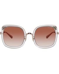 rimless tea rose sunglasses