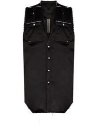 Rick Owens - Outershirt Unfinished Gilet - Lyst