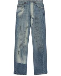 Magliano - Unregular Officina Mid-rise Straight-leg Jeans - Lyst