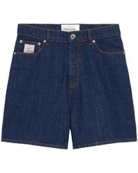Ami Paris - Cotton Shorts With Heritage Label - Lyst