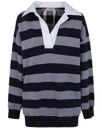 N°21 - Sudadera De Algodón Con Capucha Y Motivo De Rayas - Lyst