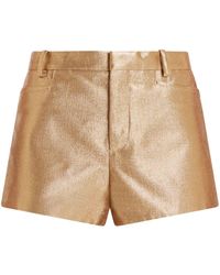 Tom Ford - Lurex-Detail High-Waisted Shorts - Lyst