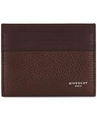 Givenchy - Kartenetui Aus Gekörntem Leder - Lyst