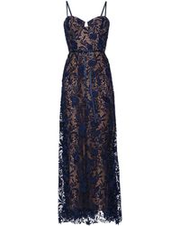 Marchesa - Floral-lace Mermaid Gown - Lyst