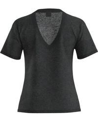 BOSS - V-Neck Linen T-Shirt - Lyst