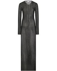 Rosetta Getty - Abito Plissettato Semi Trasparente - Lyst