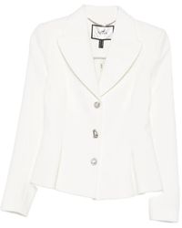 Nissa - Blazer Monopetto Con Decorazione - Lyst