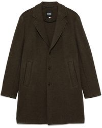 BOSS - Fleeced Coat - Lyst