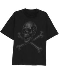 WARMAN - Skull Printed T-Shirt - Lyst
