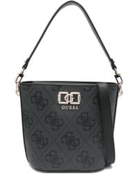 Guess - Monogram Bucket Bag - Lyst