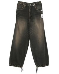 Maison Mihara Yasuhiro - Jean Ample À Lien De Resserrage - Lyst