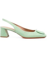 Santoni - Buckle-Detail Slingback Pumps - Lyst