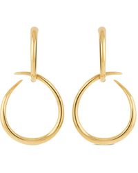 Dinny Hall - 22K Vermeil Toro Large Drop Hoops - Lyst