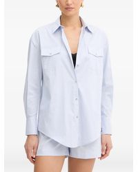 Fracomina - Striped Flap-Pocket Shirt - Lyst