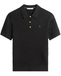 Tommy Hilfiger - Polo En Maille Torsadée - Lyst