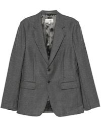 MM6 by Maison Margiela - Frayed-Edge Blazer - Lyst