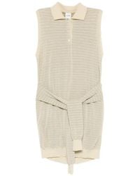 Nanushka - Nila Striped Knitted Polo Dress - Lyst