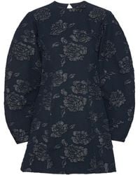ROTATE BIRGER CHRISTENSEN - Floral-Jacquard Mini Dress - Lyst