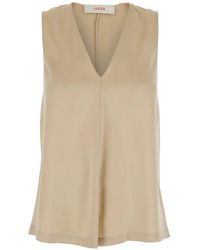 Jucca - Haut Sans Manches À Col V - Lyst