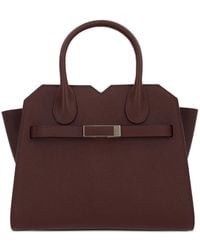Valextra - Mini Milano Leather Tote Bag - Lyst