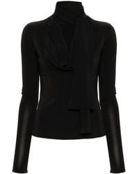 Blumarine - Jersey Crepe Blouse - Lyst