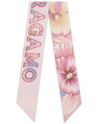 Ferragamo - Brezza-Print Silk Scarf - Lyst