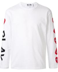 COMME DES GARÇONS PLAY - ロングtシャツ - Lyst