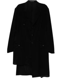 Yohji Yamamoto - Single-Breasted Coat - Lyst