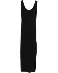 Wardrobe NYC - Side-Slit Scoop-Neck Midi Dress - Lyst
