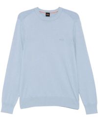 BOSS - Crew-Neck Logo Sweater - Lyst