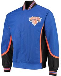 Mitchell & Ness - 75Th Anniversary New York Knicks Hardwood Classics Bomber Jacket - Lyst