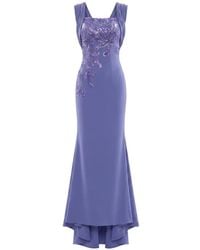 Saiid Kobeisy - Sequin-Embellished Draped Maxi Dress - Lyst