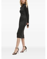 Patrizia Pepe - Abito Midi A Collo Alto - Lyst