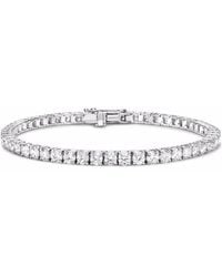 Pragnell - Platinum Brilliant Cut Diamond Line Bracelet - Lyst