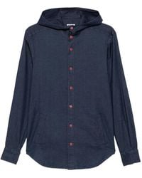 Kiton - Mariano Hooded Button-Fastening Shirt - Lyst