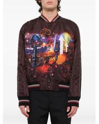 Lanvin - Bomberjacke Mit "Planet Scene"-Print - Lyst