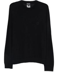 Giorgio Armani - Ga-Logo Embroidered Sweater - Lyst