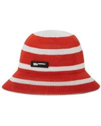 KARL LAGERFELD - Striped Knitted Bucket Hat - Lyst