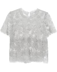Ermanno Scervino - Oberteil Mit Spitzenbesatz - Lyst