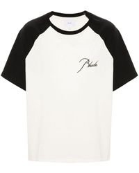 Rhude - Logo-Embroidered Raglan T-Shirt - Lyst