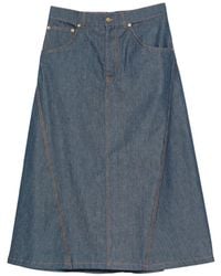 Moschino - A-Line Midi Skirt - Lyst
