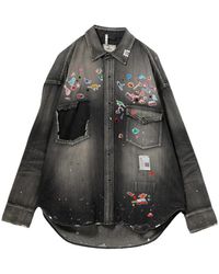 Maison Mihara Yasuhiro - Faded Graphic-Print Shirt - Lyst