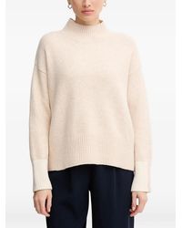 MARC AUREL - Turtleneck Ribbed Sweater - Lyst