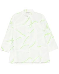 Shiatzy Chen - Stand-Collar Jacquard Jacket - Lyst