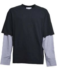 Jil Sander - Striped Layered T-Shirt - Lyst