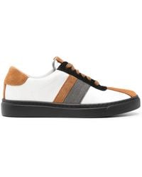 Fabiana Filippi - Bead-Embellished Lace-Up Sneakers - Lyst