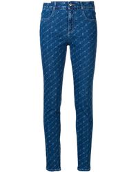 Stella McCartney - Monogram Skinny Jeans - Lyst